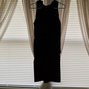 Black cocktail mini dress